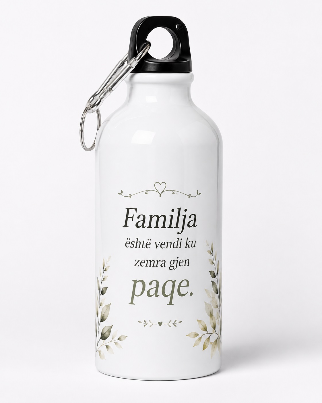 Shishe Alumini e Personalizuar me Foto ose Logo dhe Karabiner – foto 3