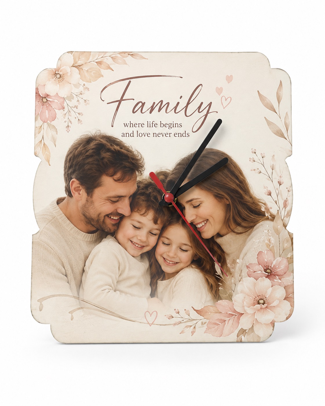 Orë Dekorative Harkore prej Druri, e Personalizuar me Foto, 20 × 20 cm - foto 1