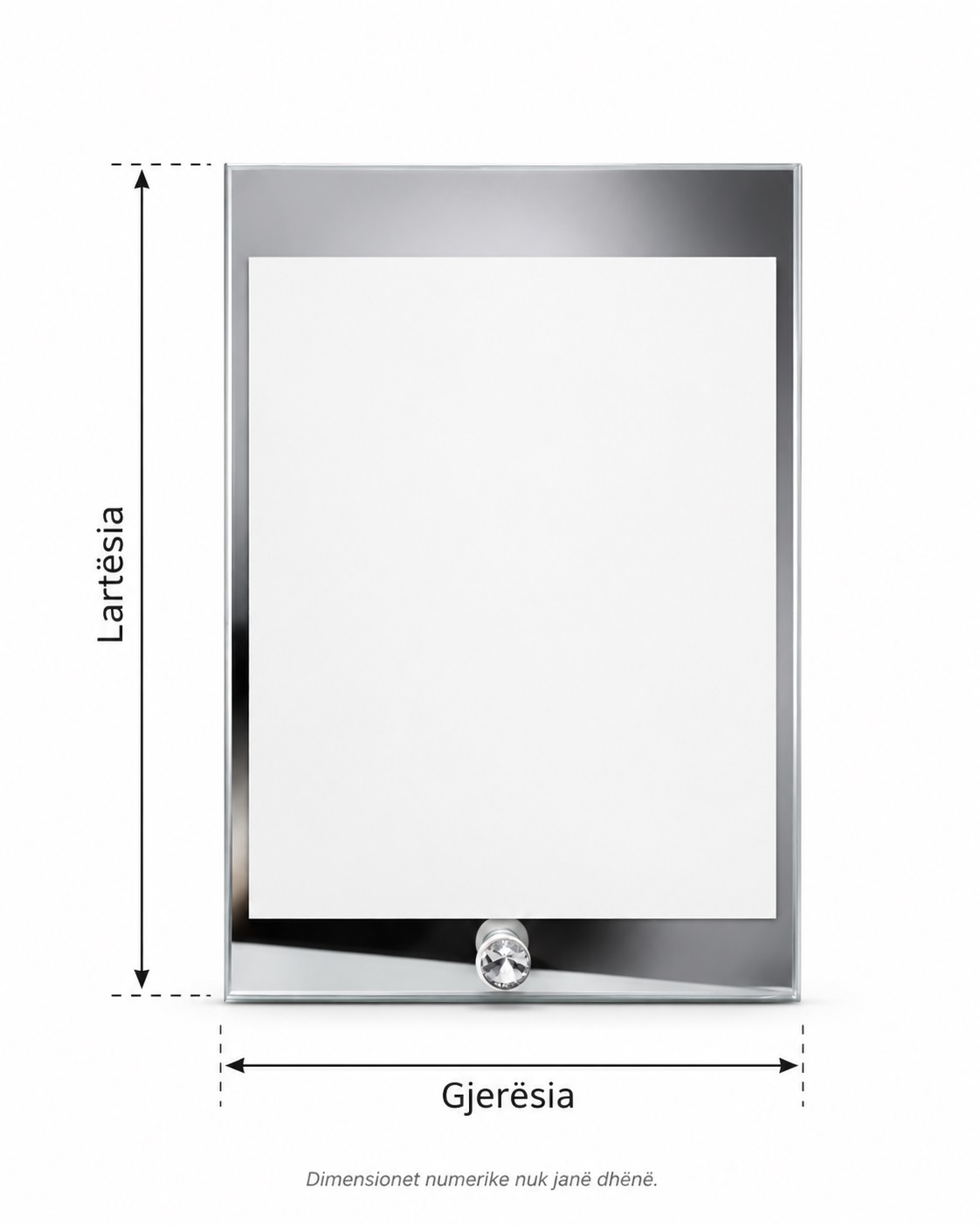 Kornizë Xhami Vertikale e Personalizuar, 15 × 22 cm – foto 1