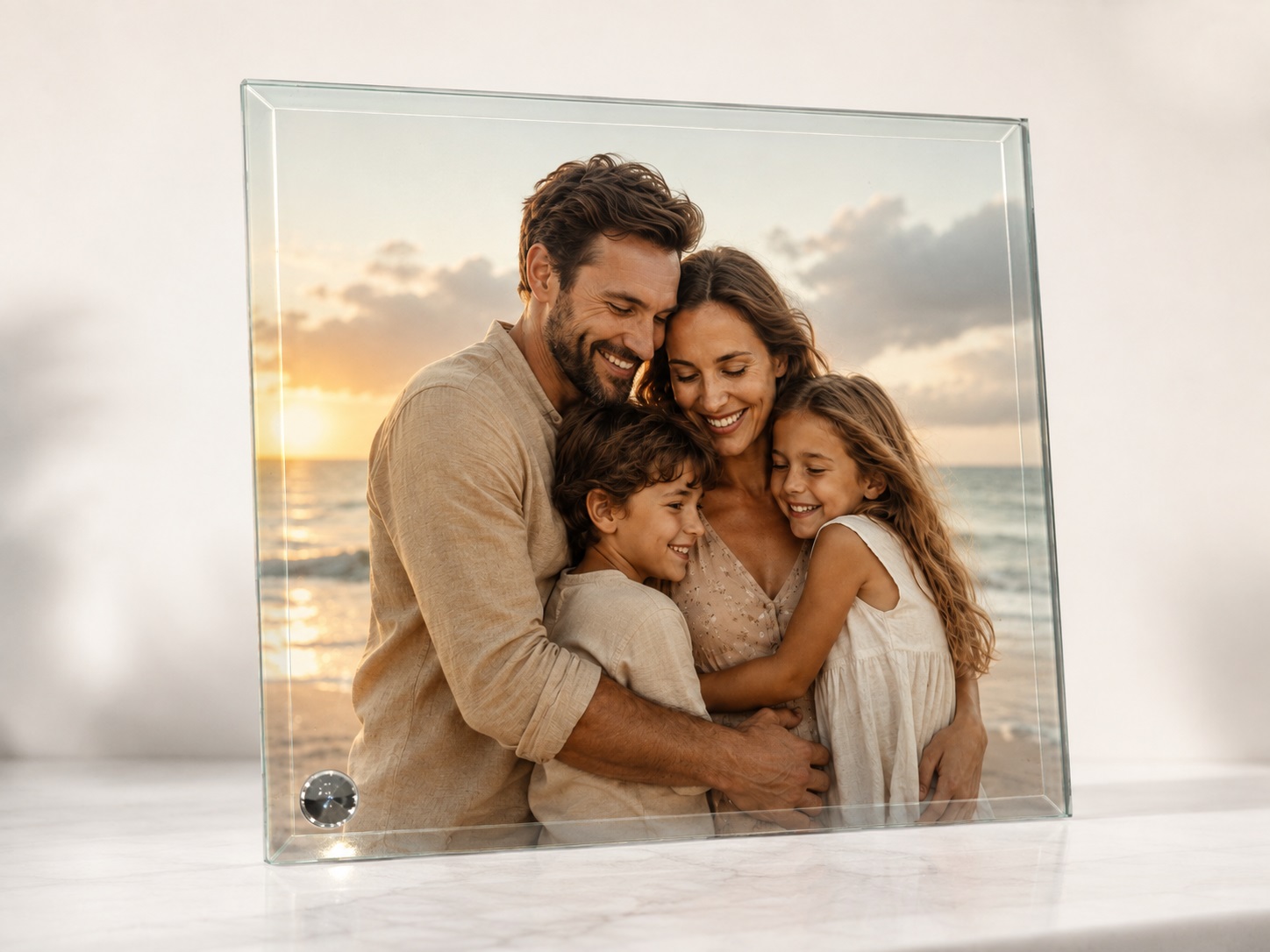 Kornizë Xhami Katrore e Personalizuar, 20 × 20 cm – foto 1