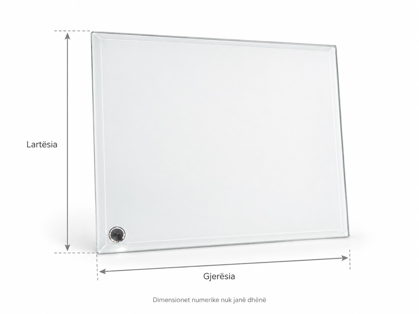 Kornizë Xhami Katrore e Personalizuar, 20 × 20 cm – foto 1
