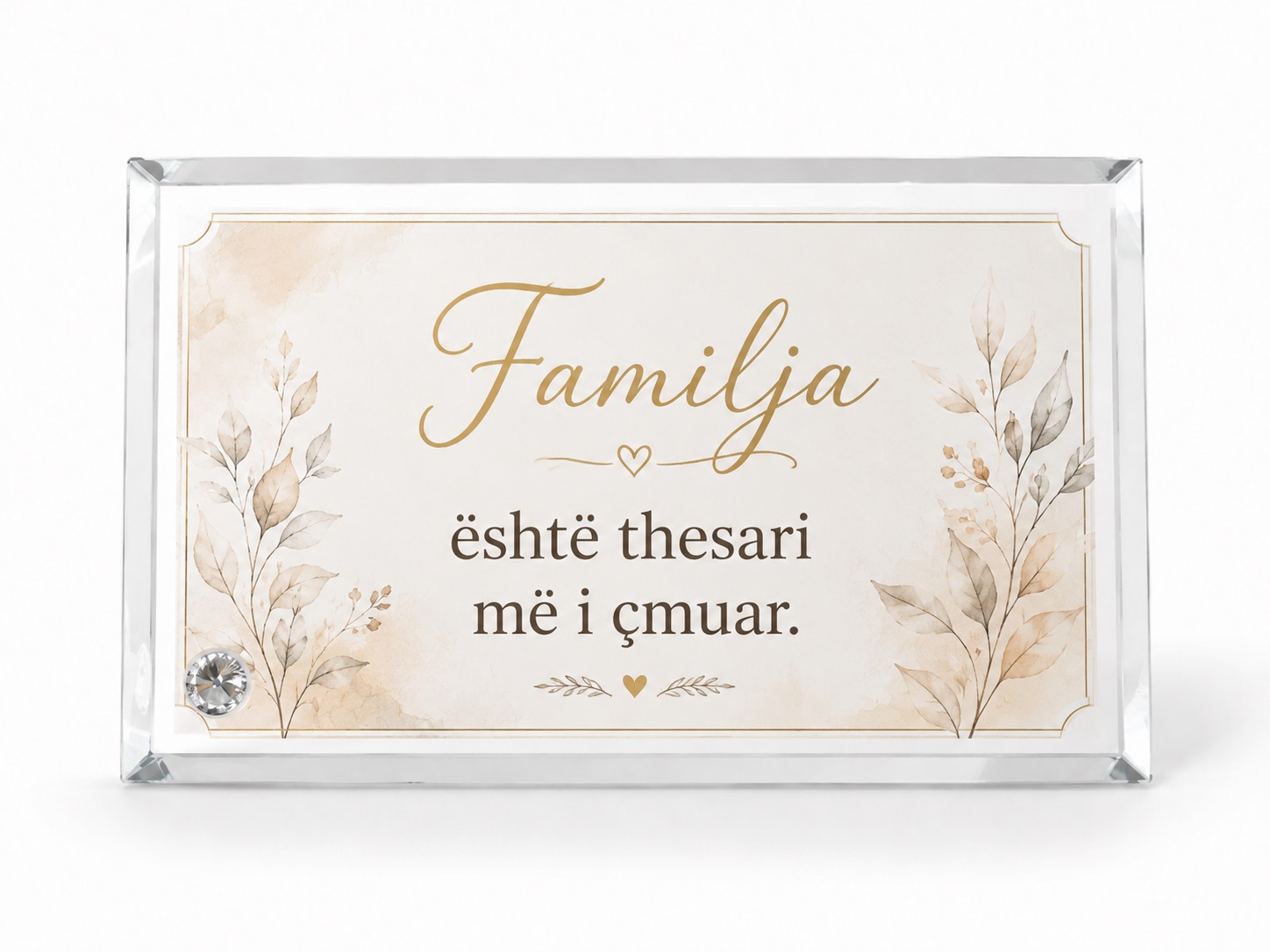 Kornizë Xhami e Personalizuar me Foto, 22 × 13 cm – foto 2