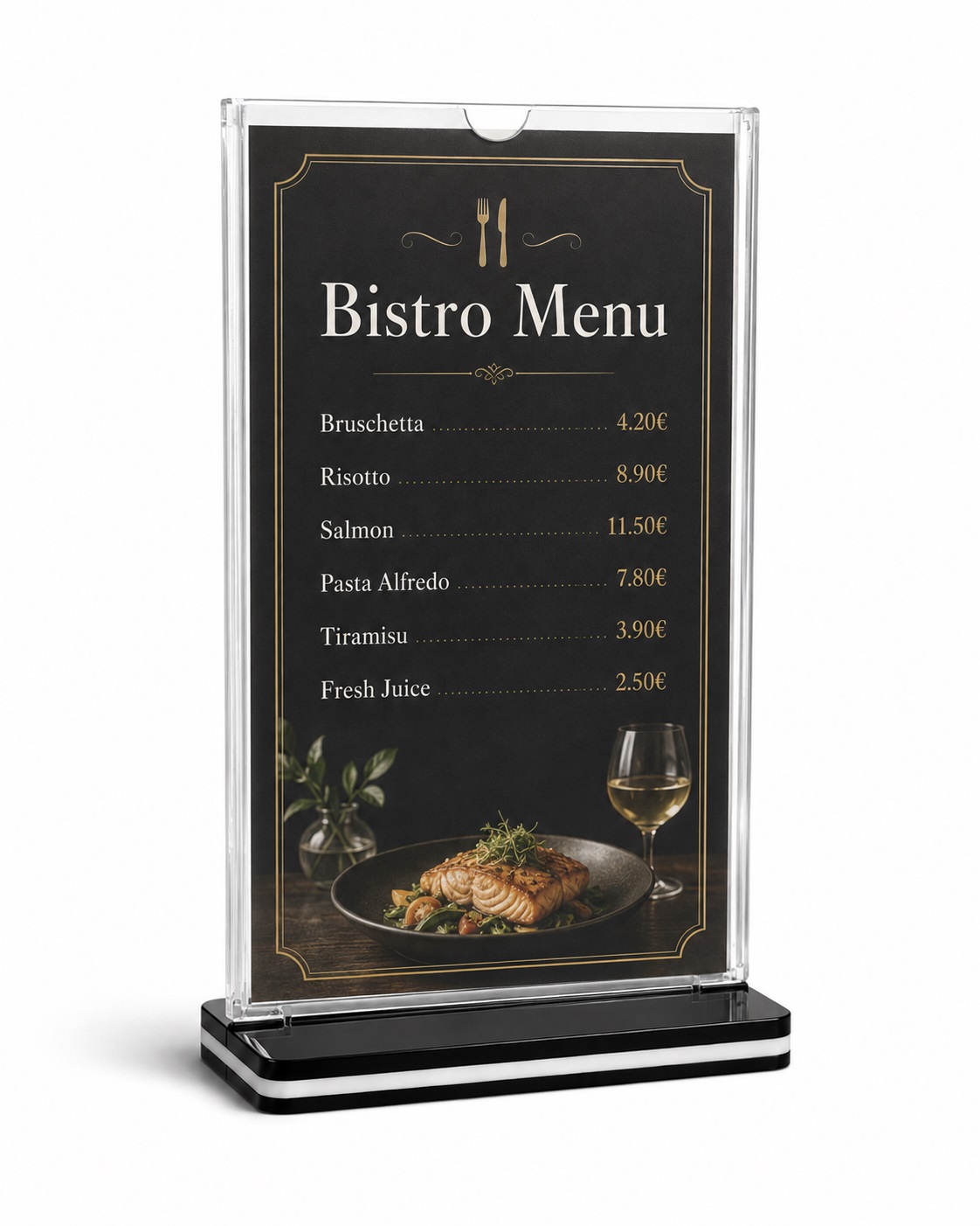 Mbajtëse Menuje dhe Informatori për Restorante, 10.5 × 21 cm, e Personalizuar – foto 3