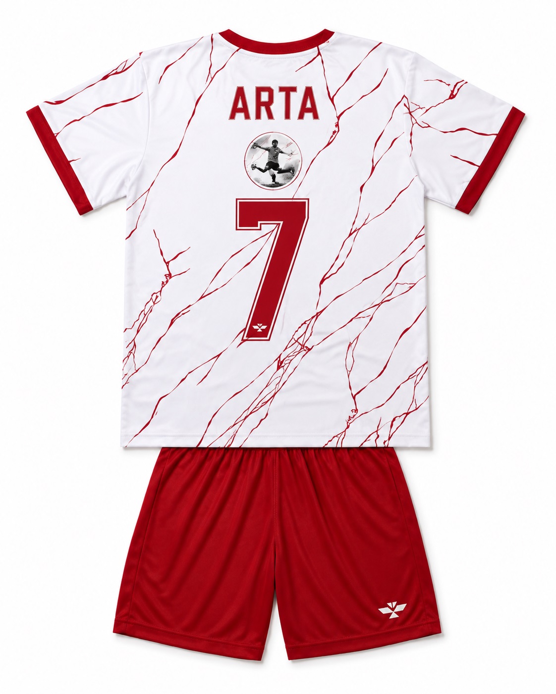 Komplet Sportiv Kuq e Bardhë për Femra, i Personalizuar – foto 4