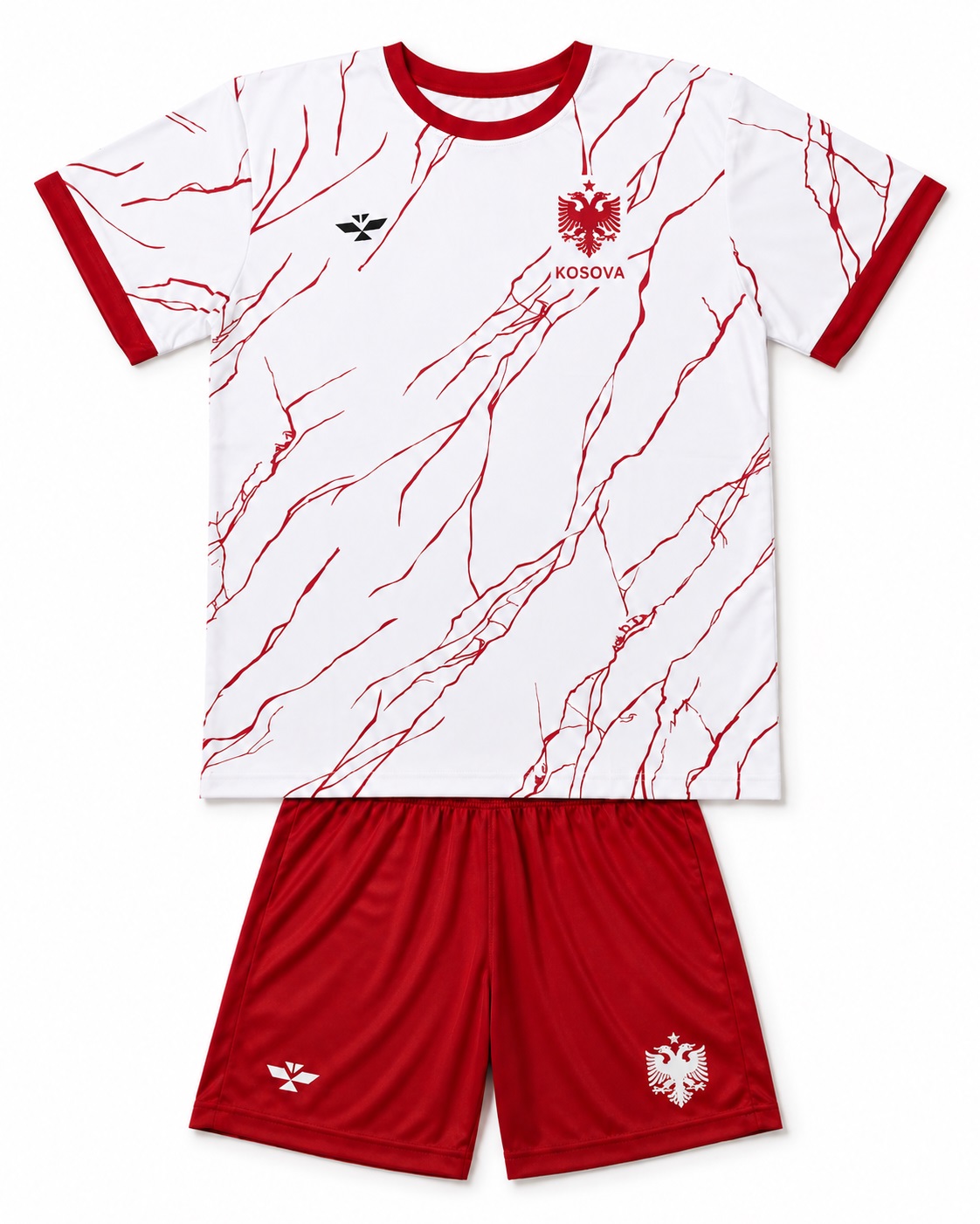 Komplet Sportiv Kuq e Bardhë për Femra, i Personalizuar – foto 5