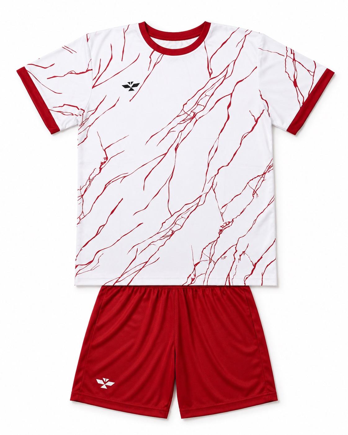 Komplet Sportiv Kuq e Bardhë për Femra, i Personalizuar – foto 6