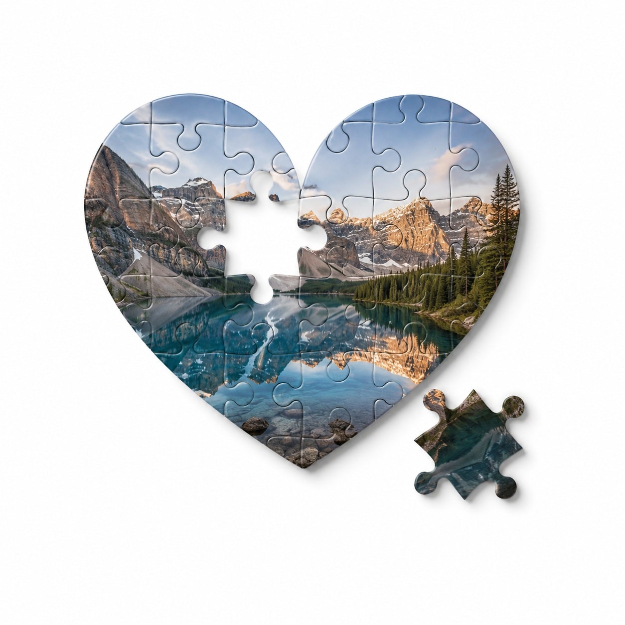 Puzzle Zemër i Personalizuar 20x20 cm me Foto - foto 6