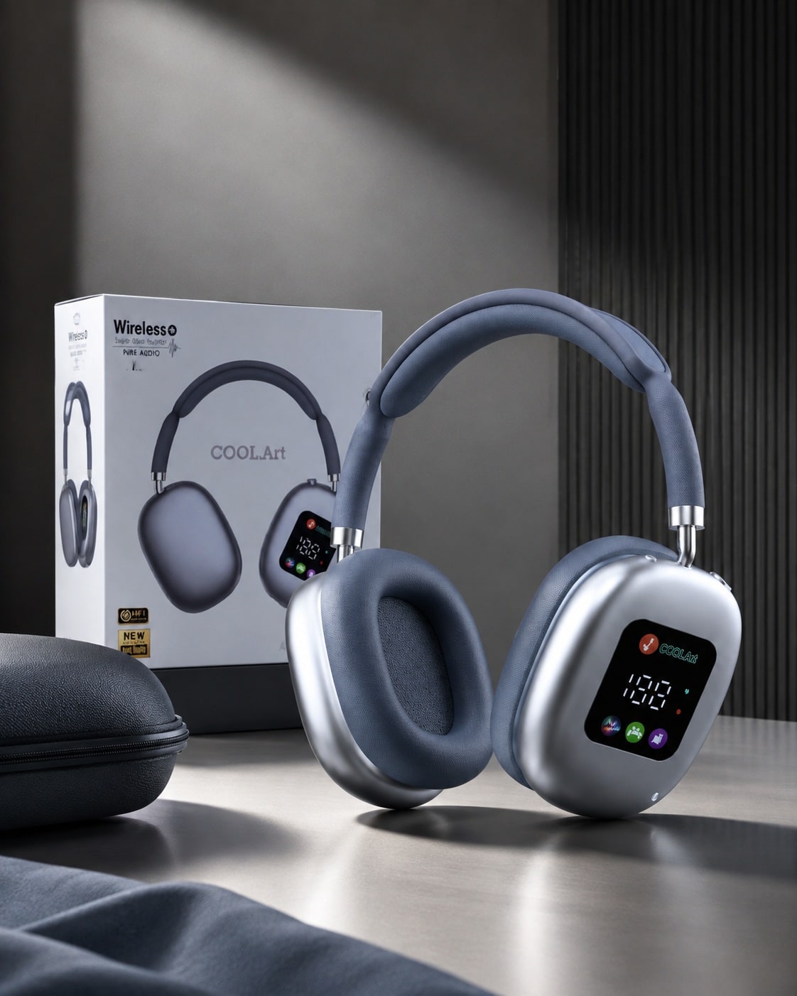 Kufje Wireless COOL.Art AKZ Max600 – Over-Ear, Super Bass Sound, me Kabllo Karikimi - foto 5