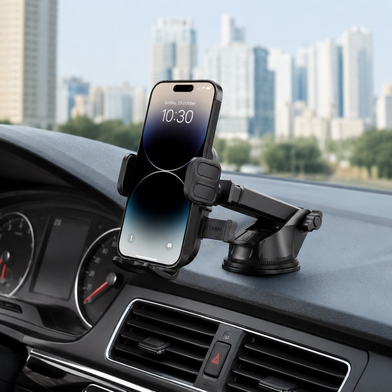 Mbajtëse Telefoni për Makinë Earldom ET-EH344 – Suction Cup, Rotacion 360°, Krah Teleskopik, për Smartphone 4.7–7.2" - foto 4
