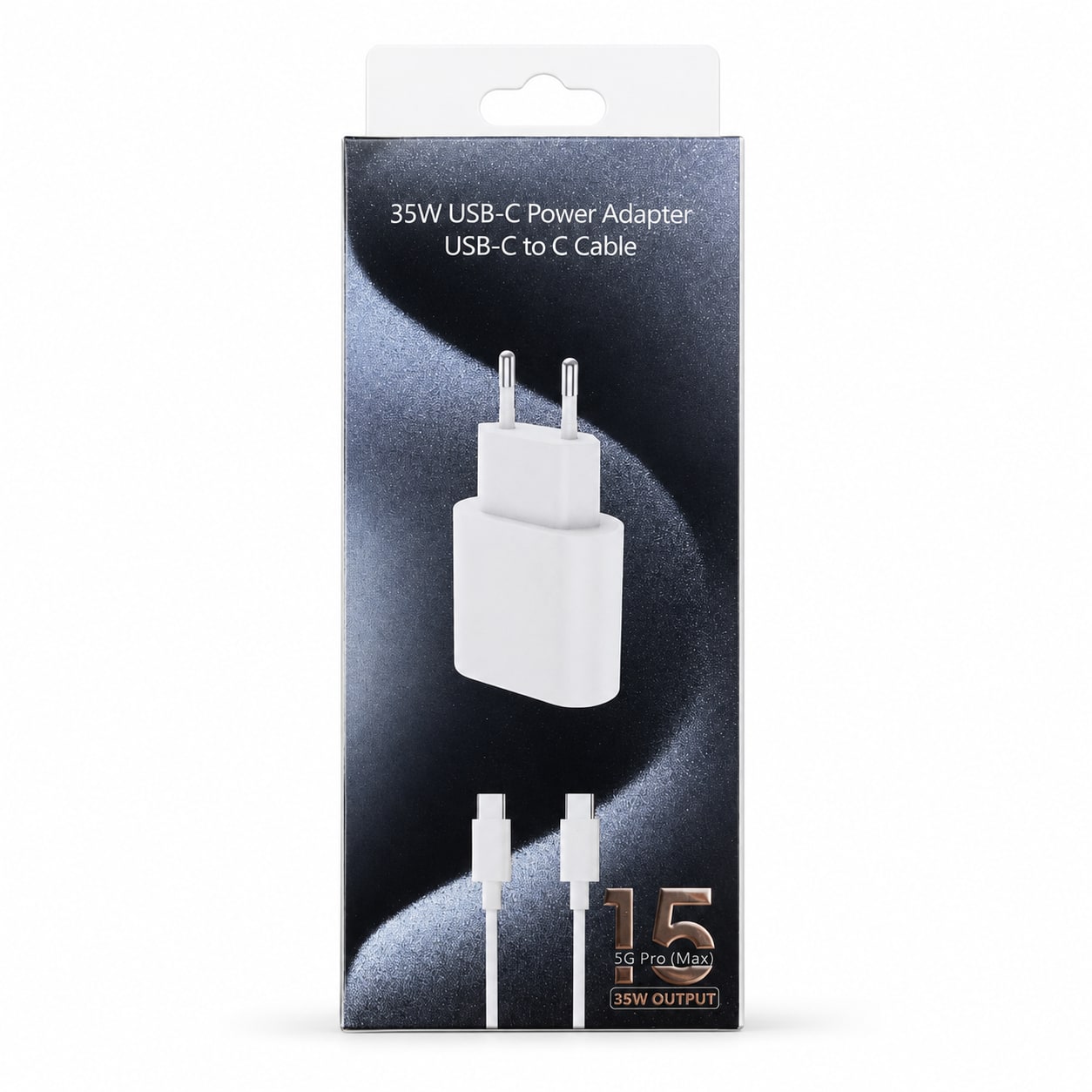 Karikues USB-C 35W me Kabllo USB-C në USB-C 1 m – Adapter Rryme me Prizë EU - foto 6