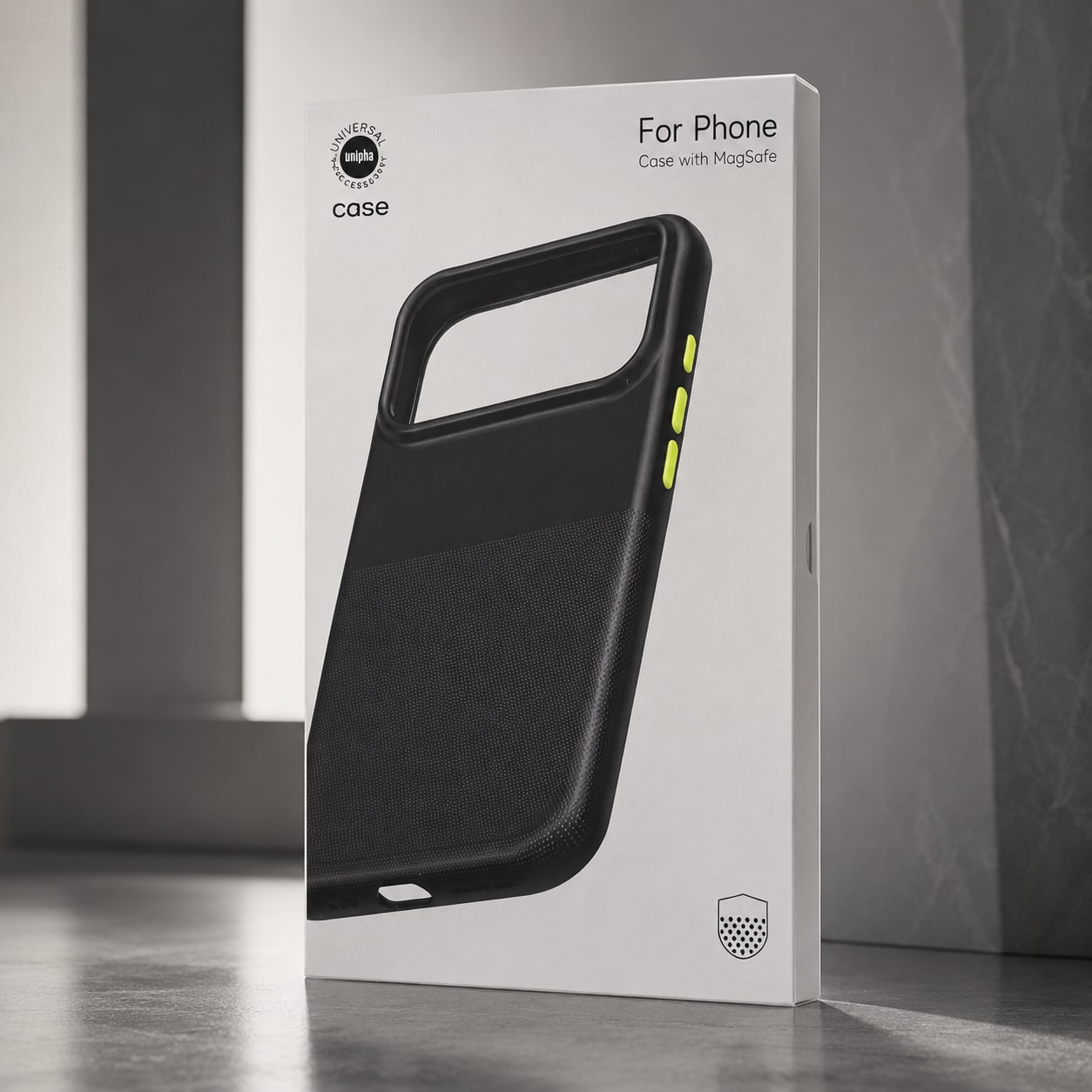 Maskë për Samsung Galaxy S26 Ultra me MagSafe – Case Mbrojtëse e Zezë me Butona Kontrast dhe Dizajn Premium