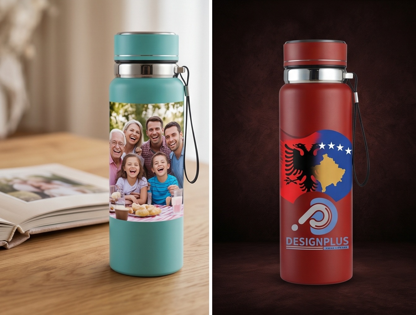 Shishe Termos 600ml e Personalizuar, Inox SUS 304, e Bardhë, Ideale për Sublimim