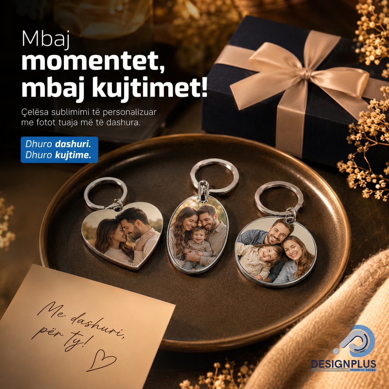 Varëse Çelësash Metalike Promocionale për Sublimim (Forma të Ndryshme)