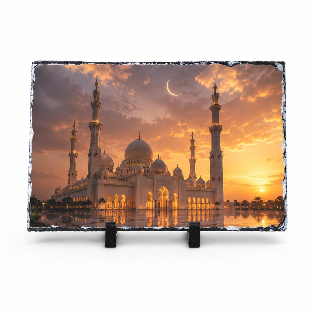 Gur Dekorativ i Personalizuar me Foto, Përmasë e Madhe 20x30 cm, Dhuratë Premium
