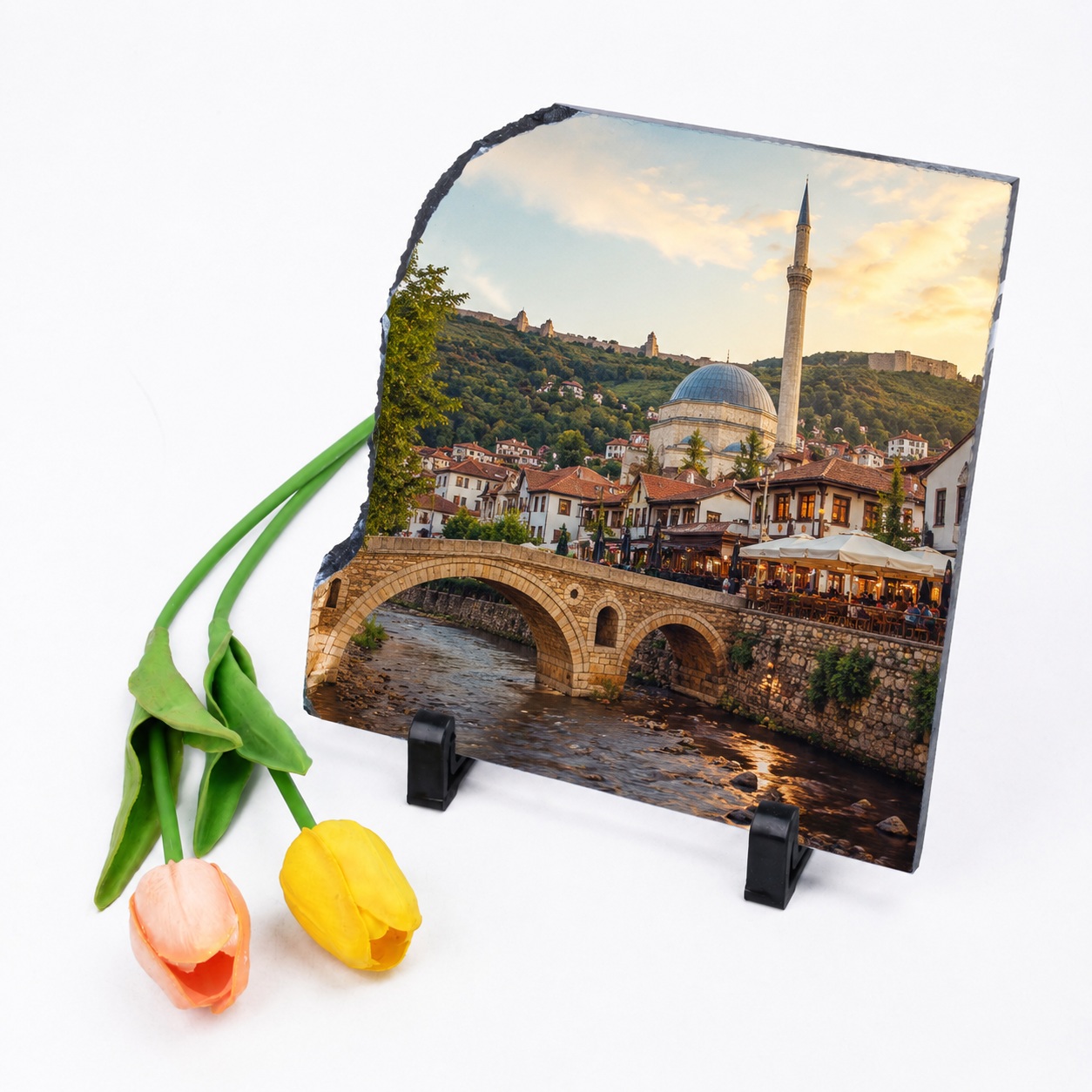 Gur Dekorativ i Personalizuar me Foto, Formë Asimetrike 20x20 cm, Dizajn Artistik