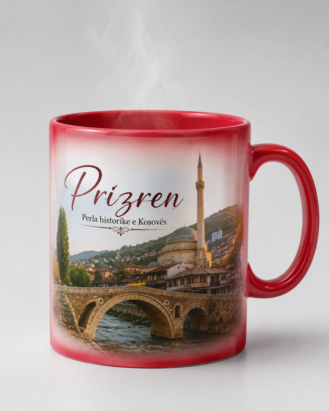 Filxhan Magic i kuq për sublimim, ndryshon me nxehtësi, 330ml - foto 2