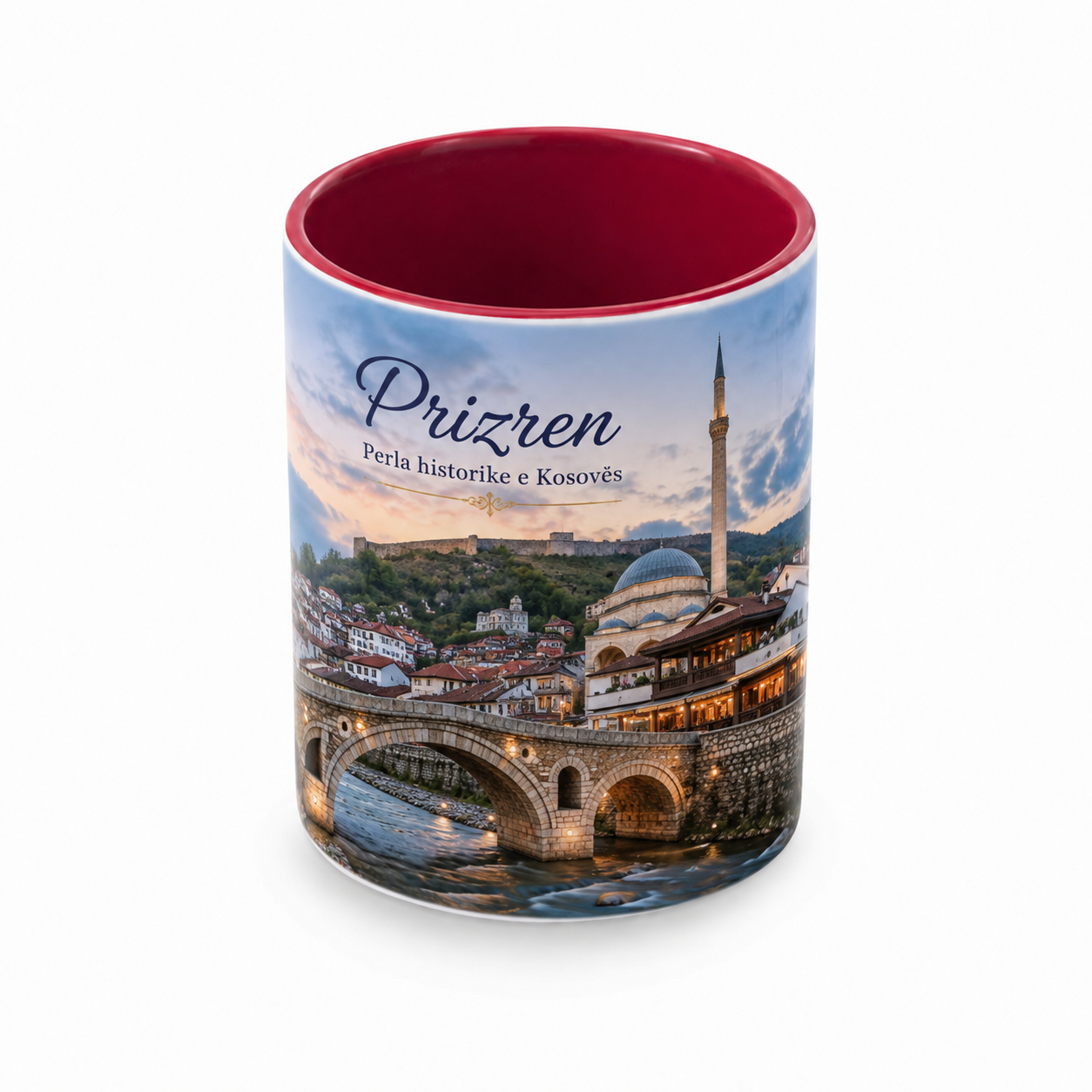 Filxhan i kuq i thjeshtë për sublimim, 330ml - foto 2
