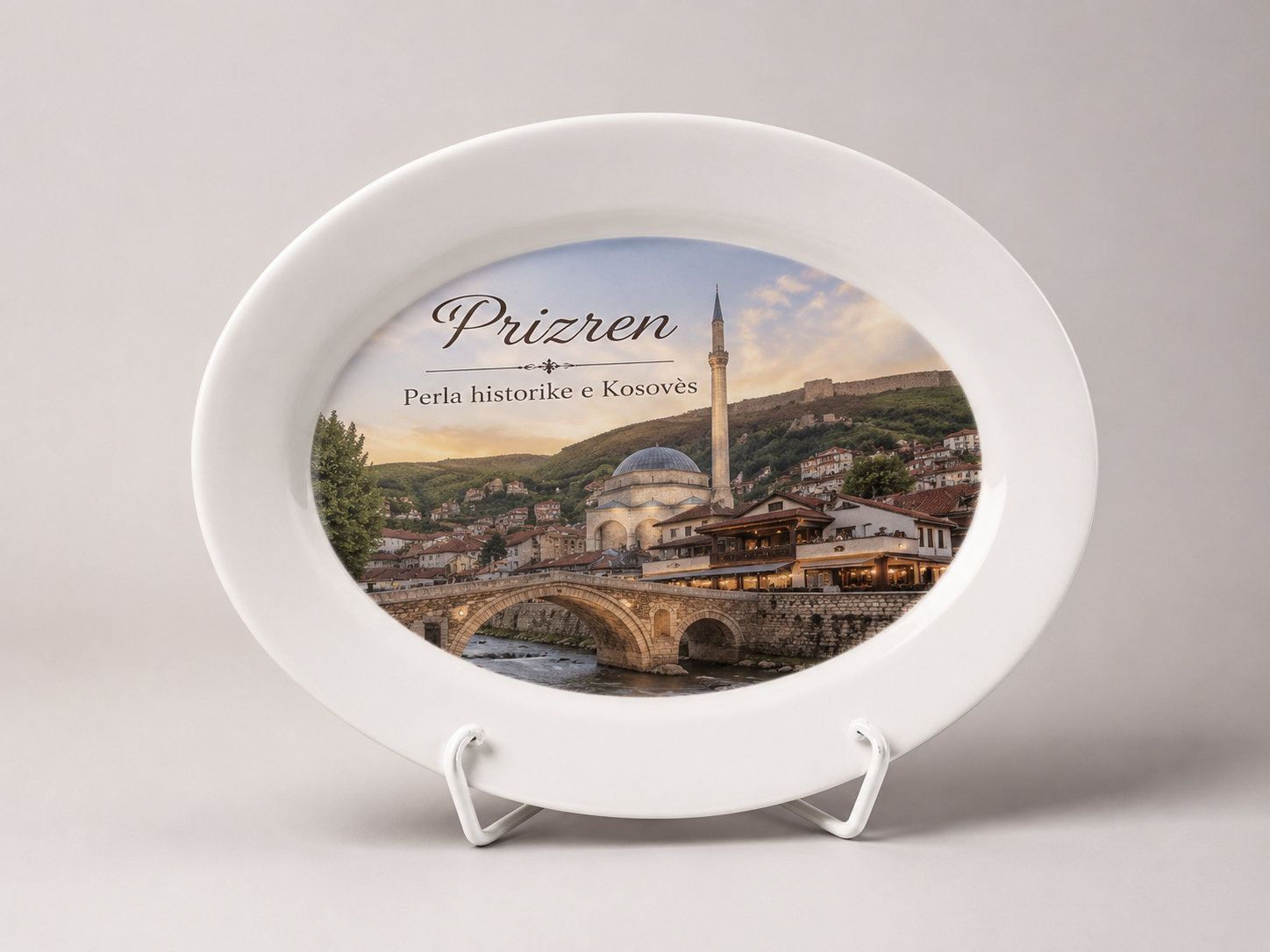 Pjatë dekorative për sublimim me foto të personalizuar - foto 2