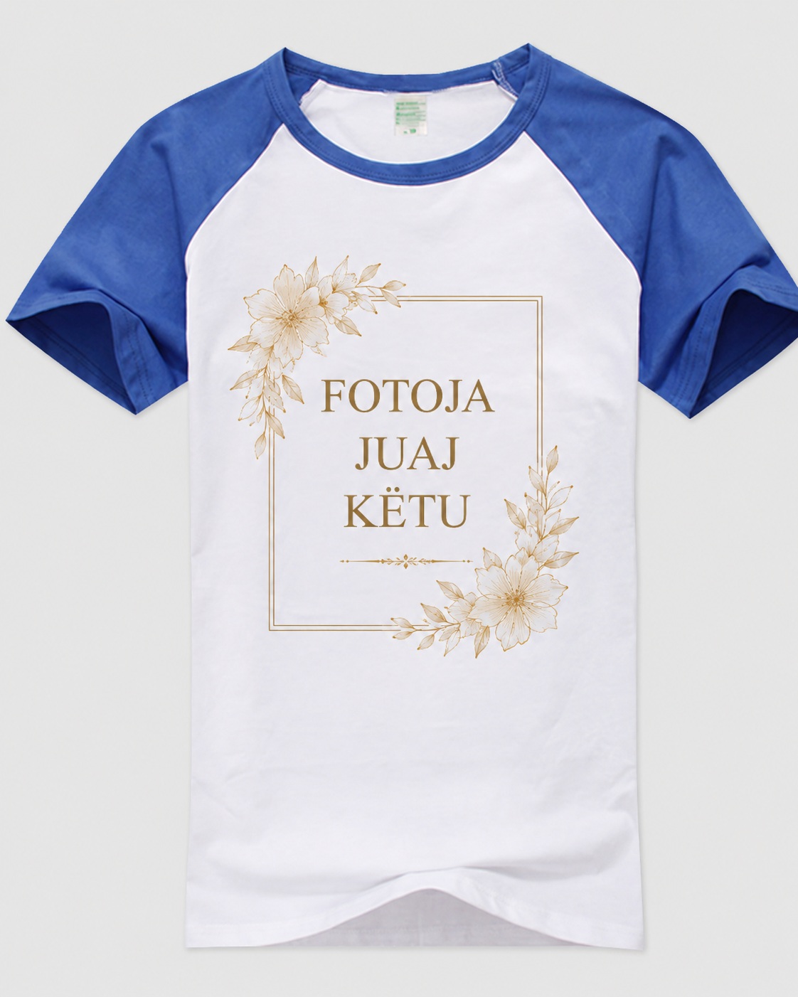 Bluzë (T-Shirt) e Personalizuar për Meshkuj/Unisex me Mëngë me Ngjyra (Stil Raglan) - për të rritur dhe fëmijë