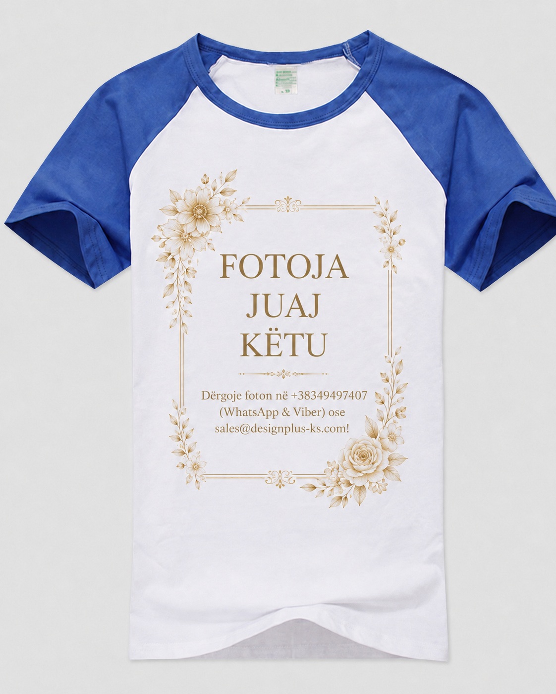 Bluzë (T-Shirt) e Personalizuar për Meshkuj/Unisex me Mëngë me Ngjyra (Stil Raglan) - për të rritur dhe fëmijë
