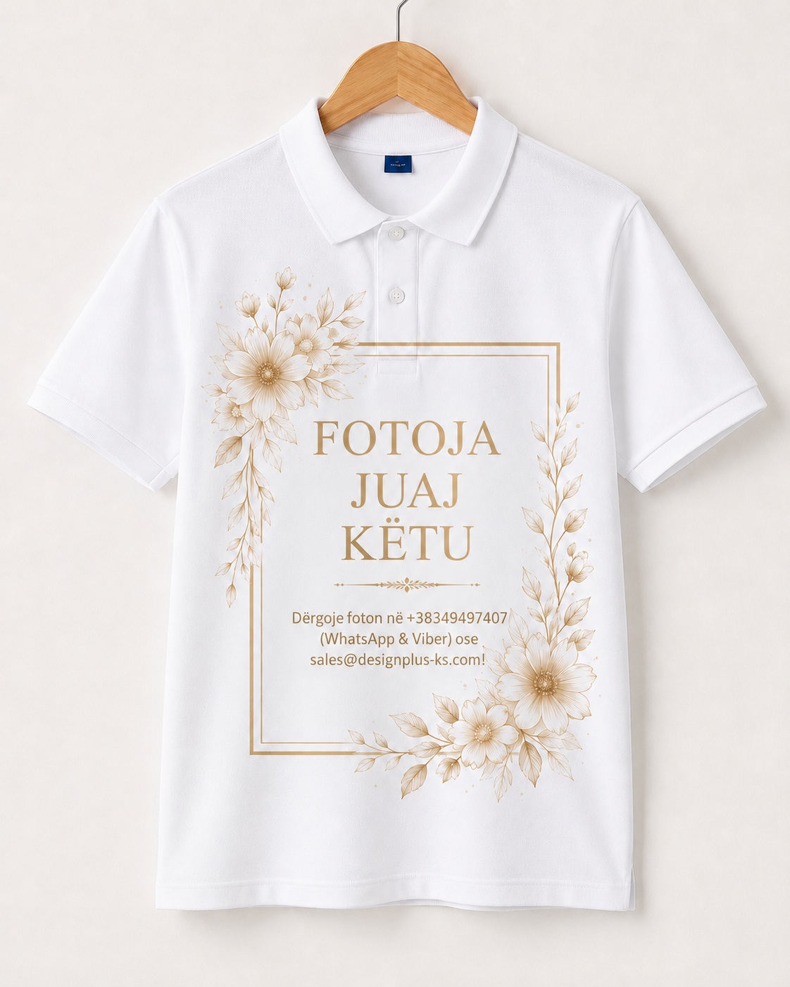 Bluzë Polo (Me Jakë) e Personalizuar për Fëmijë - materiali permium
