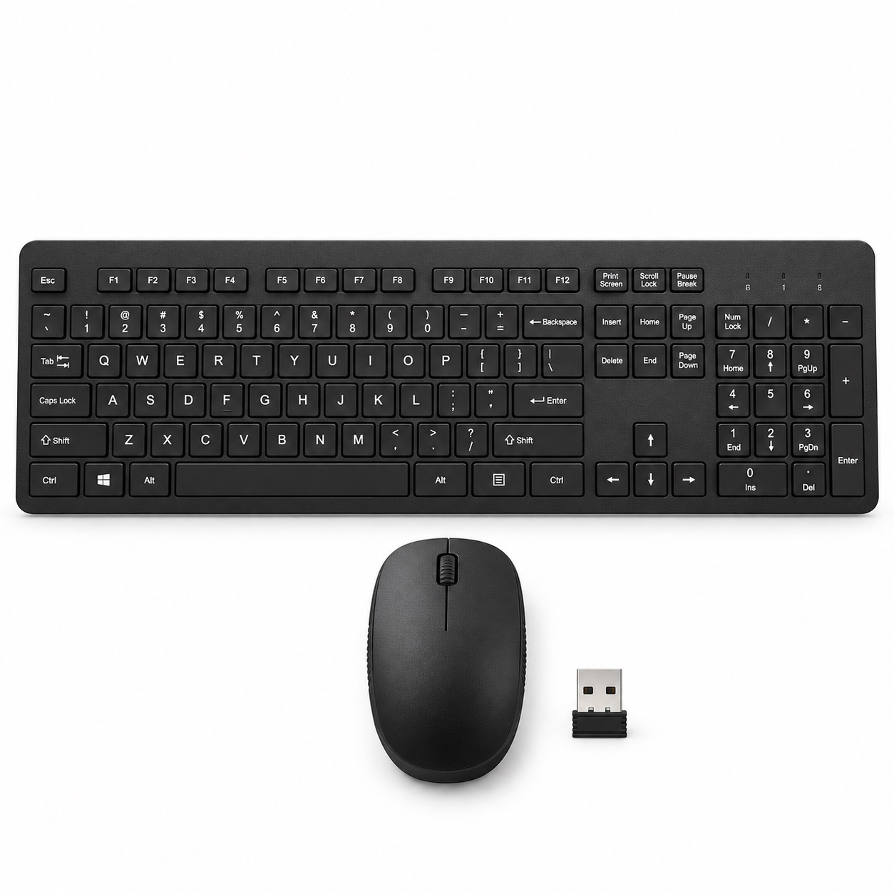 Set RF-8011 – Tastierë dhe Maus pa Kabllo me Marrës USB