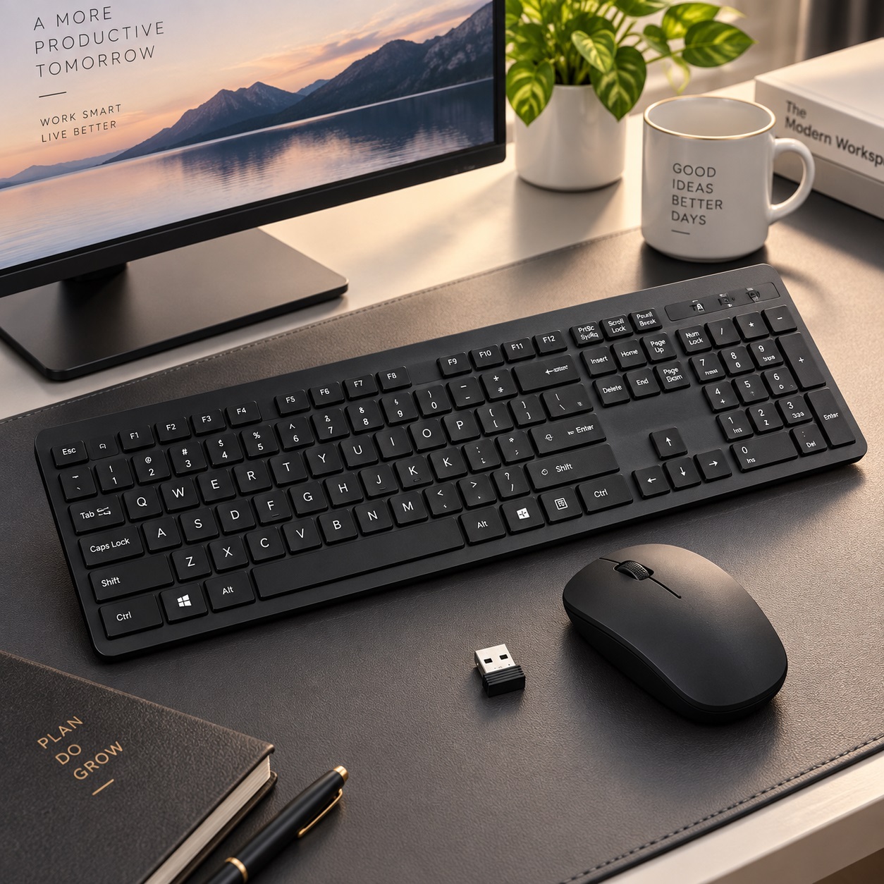 Set RF-8011 – Tastierë dhe Maus pa Kabllo me Marrës USB – foto 3