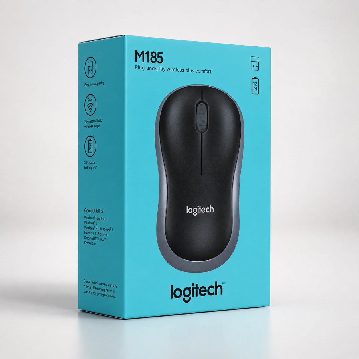 Maus Wireless Logitech M185 me nano marrës USB – foto 2