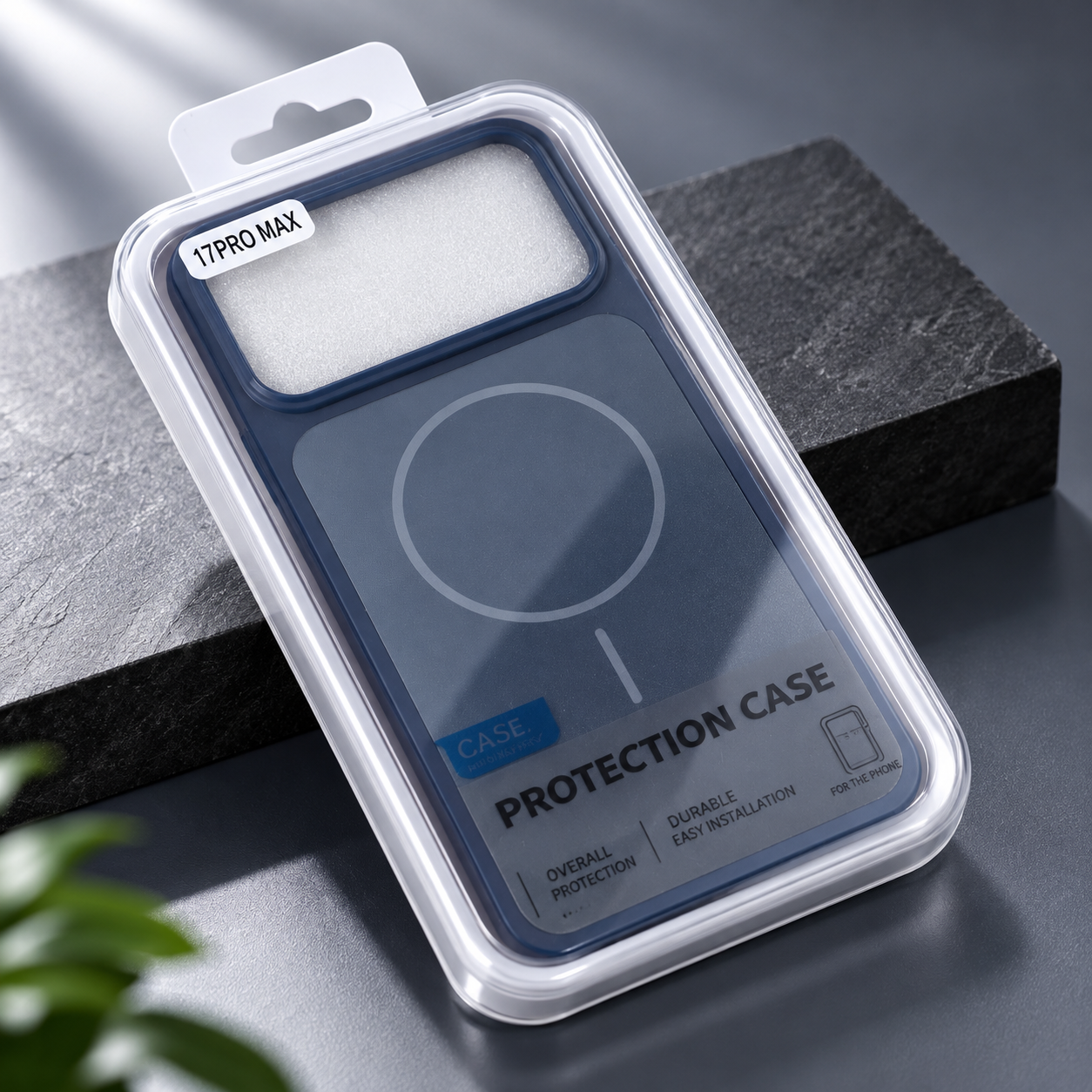 Mbrojtëse për iPhone 17 Pro Max – Blu e Errët – foto 4