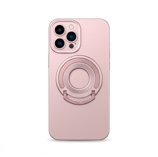 Mbrojtëse Elegante me Unazë MagSafe për iPhone 12 Pro Max (Rozë)