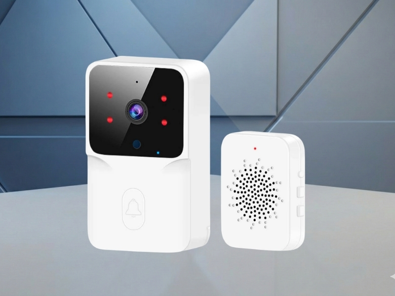 WiFi Smart Doorbell Camera, me lidhje të qëndrueshme pa tela, për shtëpi, familje dhe siguri, ngjyrë e zezë