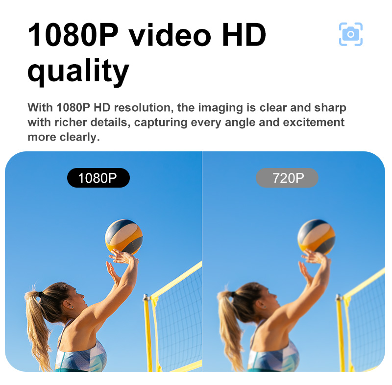 Mini Kamera Inteligjente WiFi me Mbajtëse, me lidhje të qëndrueshme pa tela, për shtëpi, familje dhe siguri, ngjyrë e bardhë