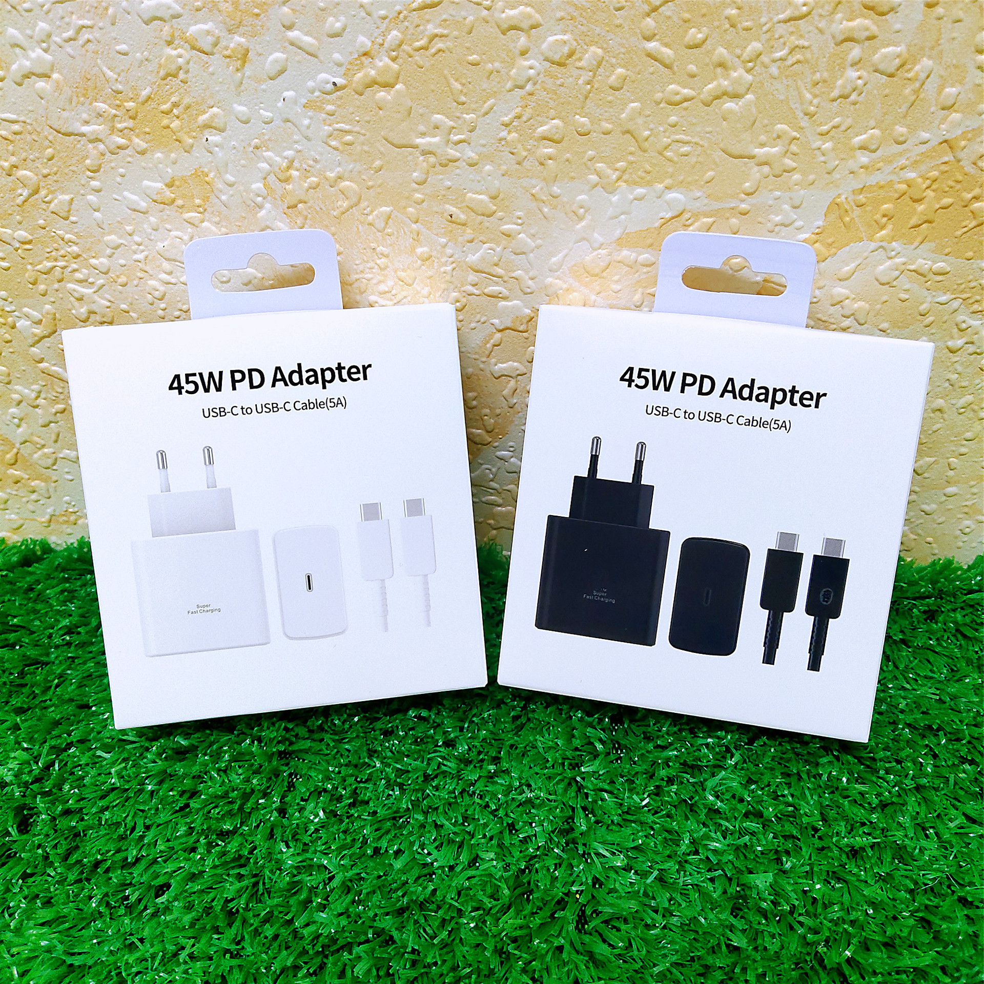 Adapter 45W PD (USB-C), me karikim të shpejtë, për shtëpi, zyrë dhe udhëtime, ngjyrë e zezë