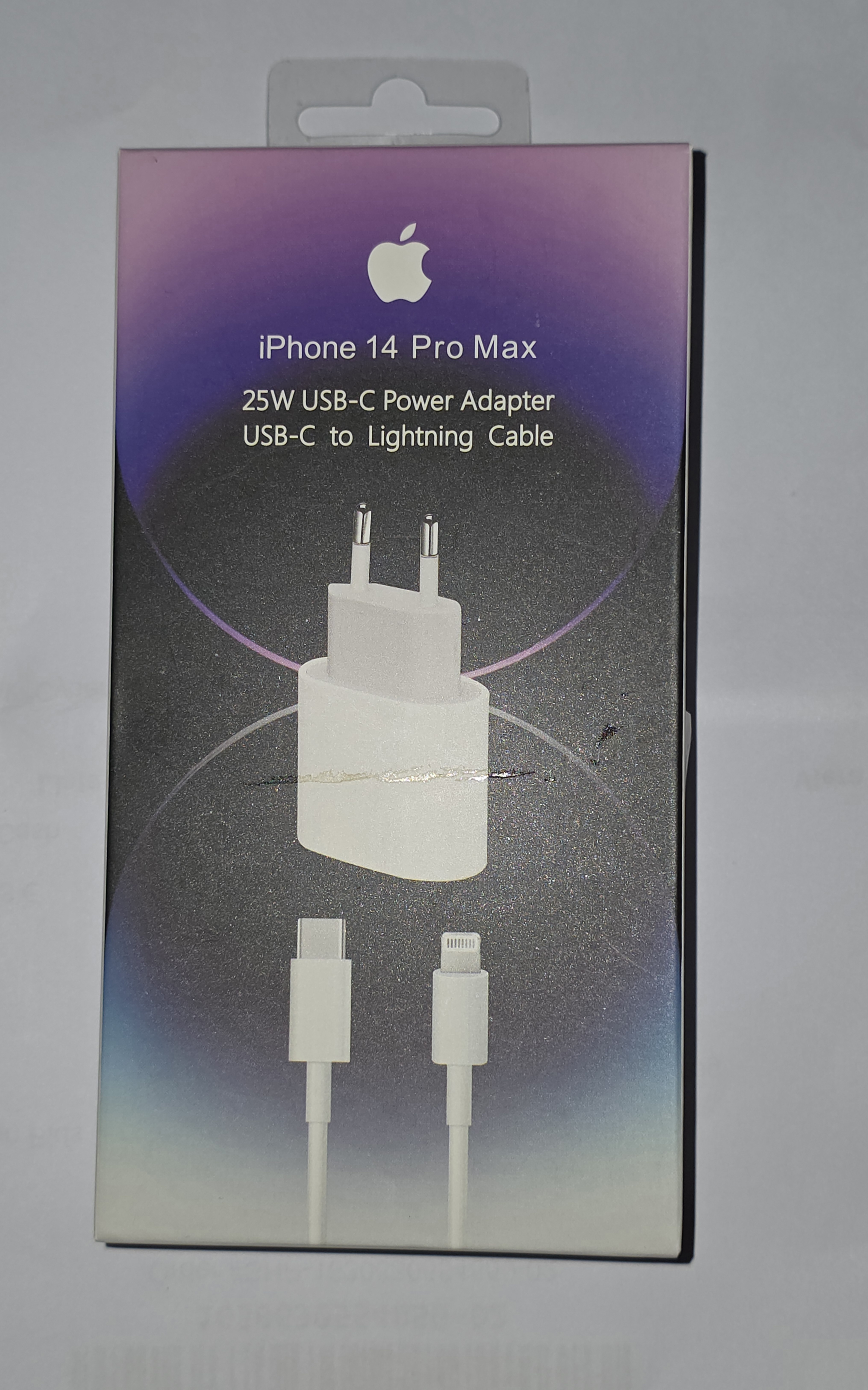 Adapter Karikimi 25W USB-C me Kabllo (Për Apple), me karikim të shpejtë, për shtëpi, zyrë dhe udhëtime, ngjyrë e bardhë