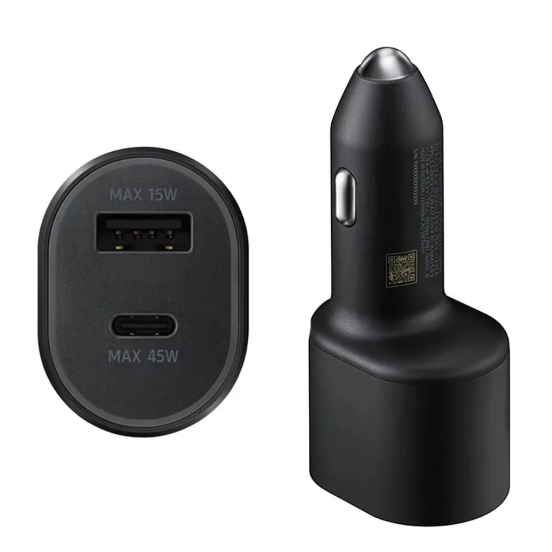Karikues Makine Super Fast Charging 2.0 (45W & 15W), me karikim të shpejtë, për përdorim në veturë, ngjyrë e zezë