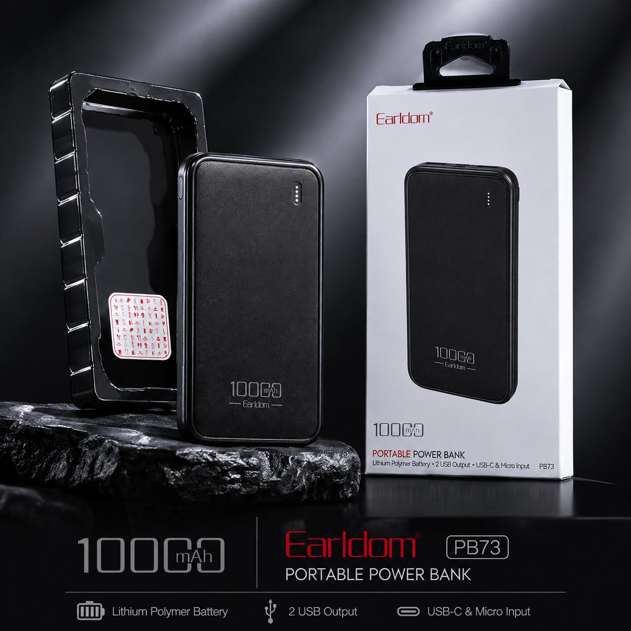 Power Bank Earldom PB73 me karikim të shpejtë - foto 4