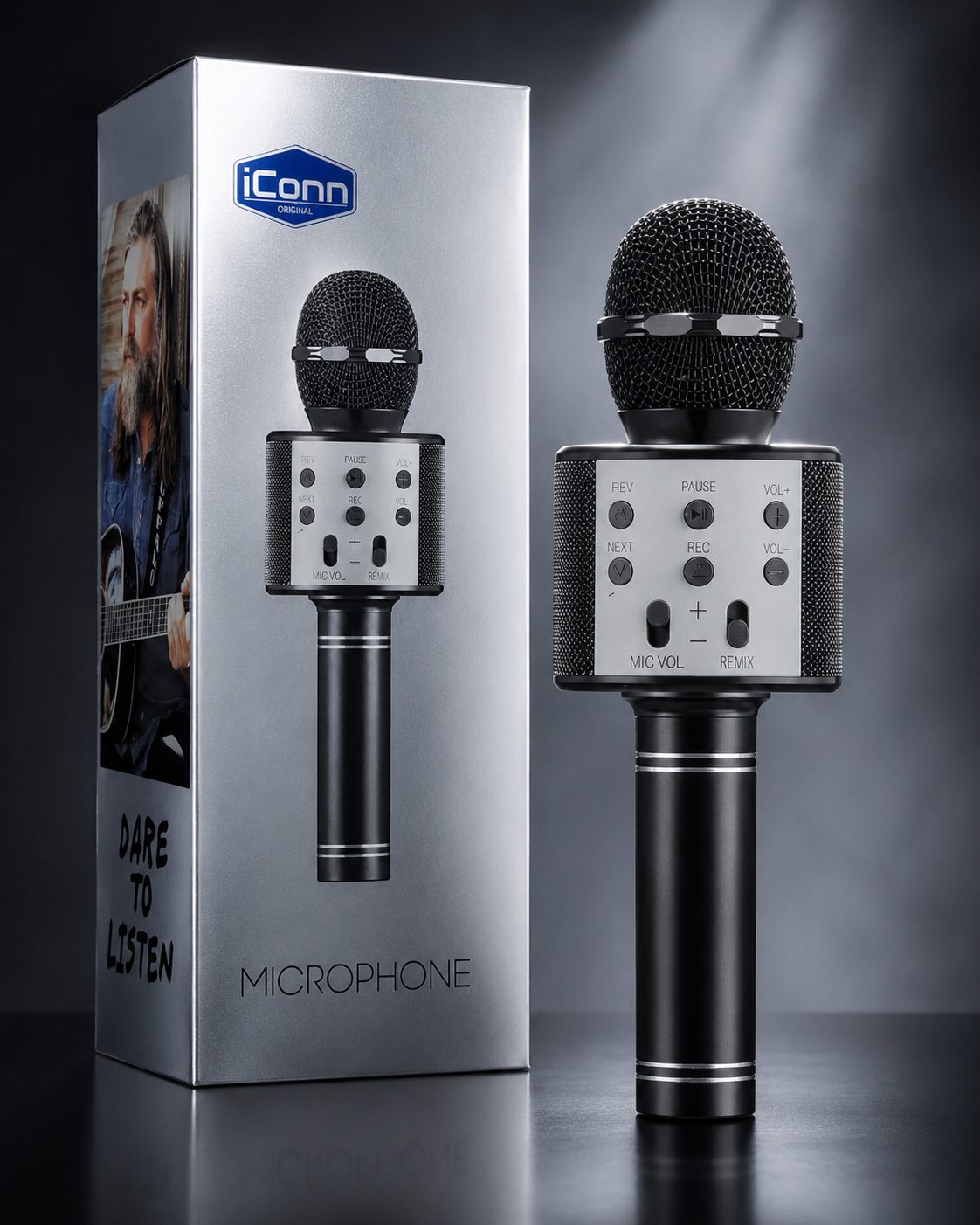 Mikrofon Wireless iConn për video, vlog dhe intervista - foto 2