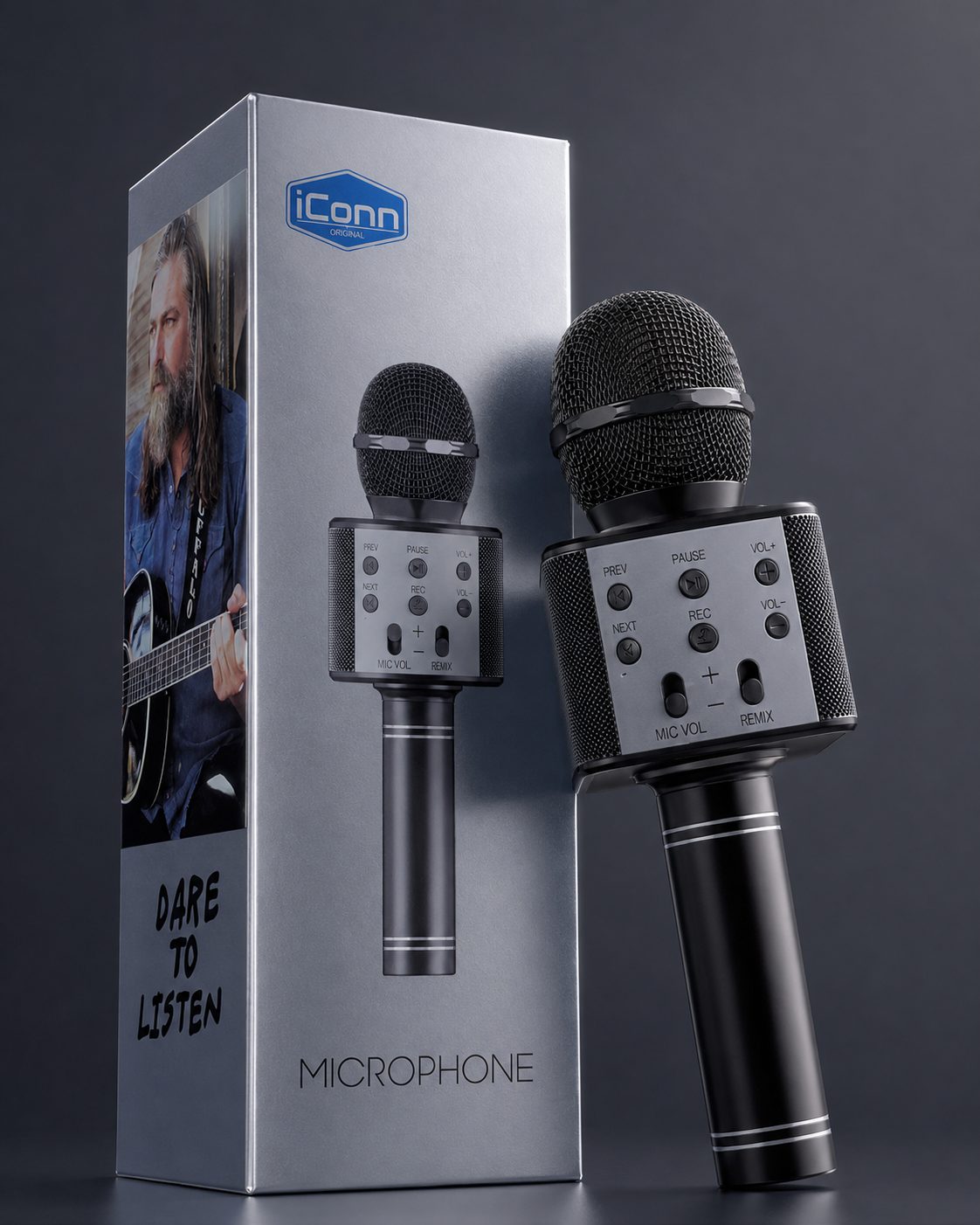 Mikrofon Wireless iConn për video, vlog dhe intervista - foto 4