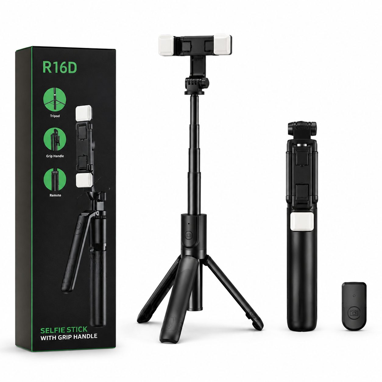 Selfie Stick R16D me tripod dhe telekomandë Bluetooth
