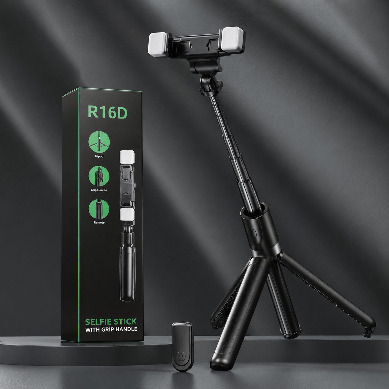 Selfie Stick R16D me tripod dhe telekomandë Bluetooth - foto 2