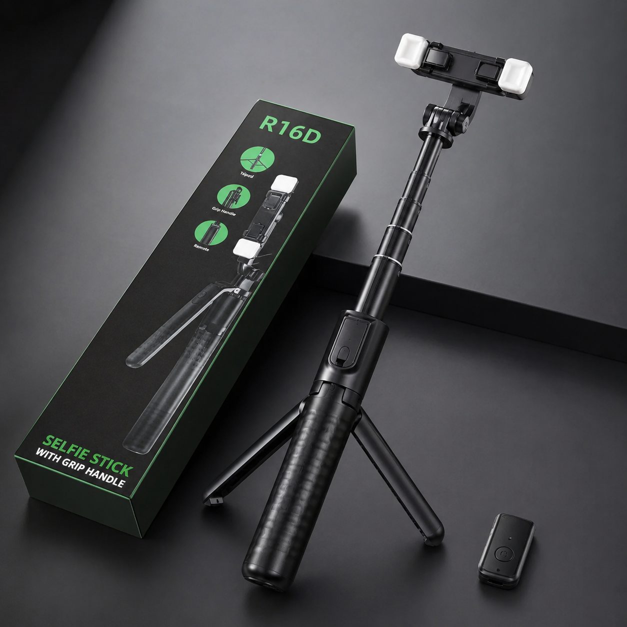 Selfie Stick R16D me tripod dhe telekomandë Bluetooth - foto 4