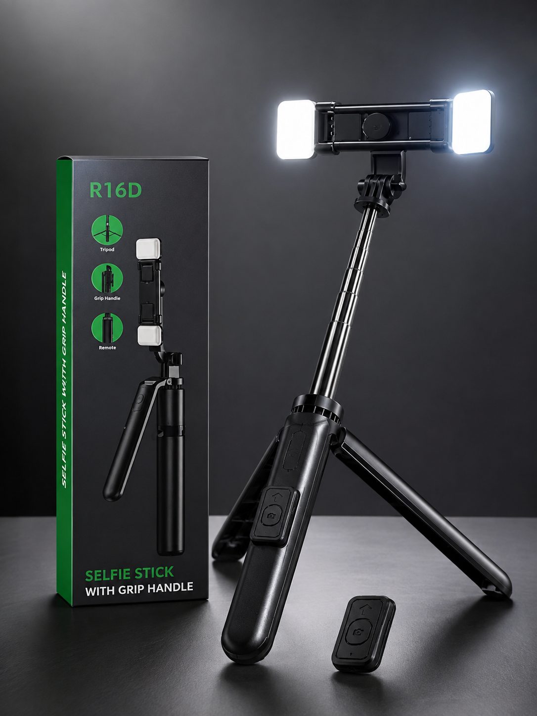 Selfie Stick R16D me tripod dhe telekomandë Bluetooth - foto 6