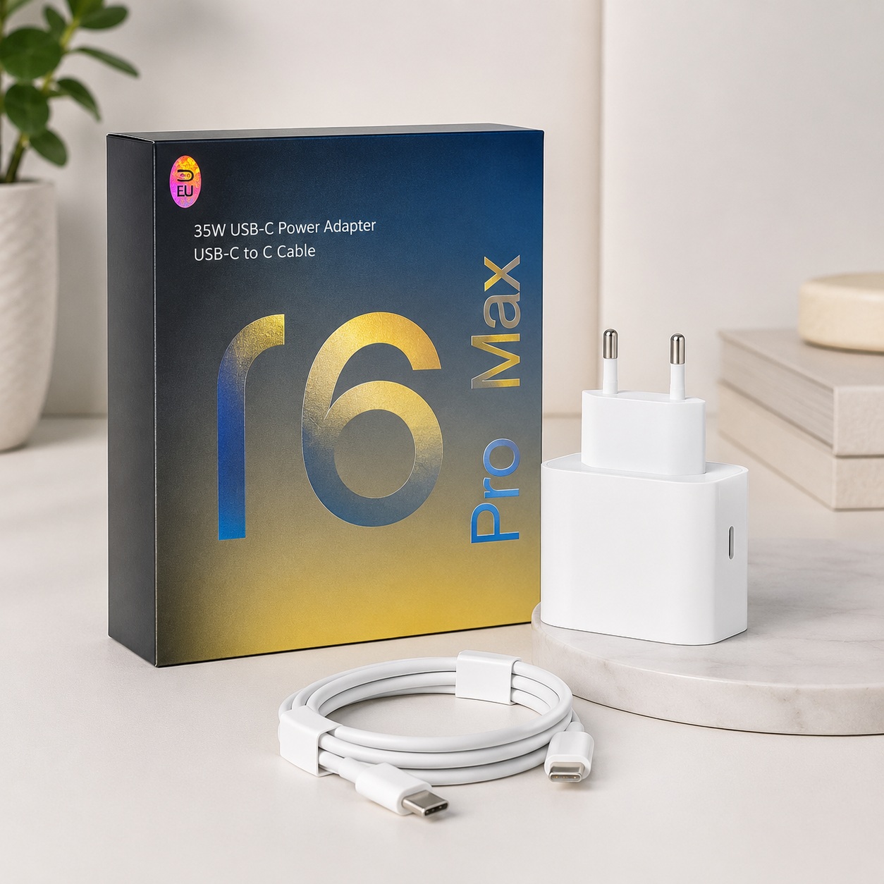 Karikues 35W USB-C për iPhone 16 Pro Max me Kabllo USB-C to USB-C