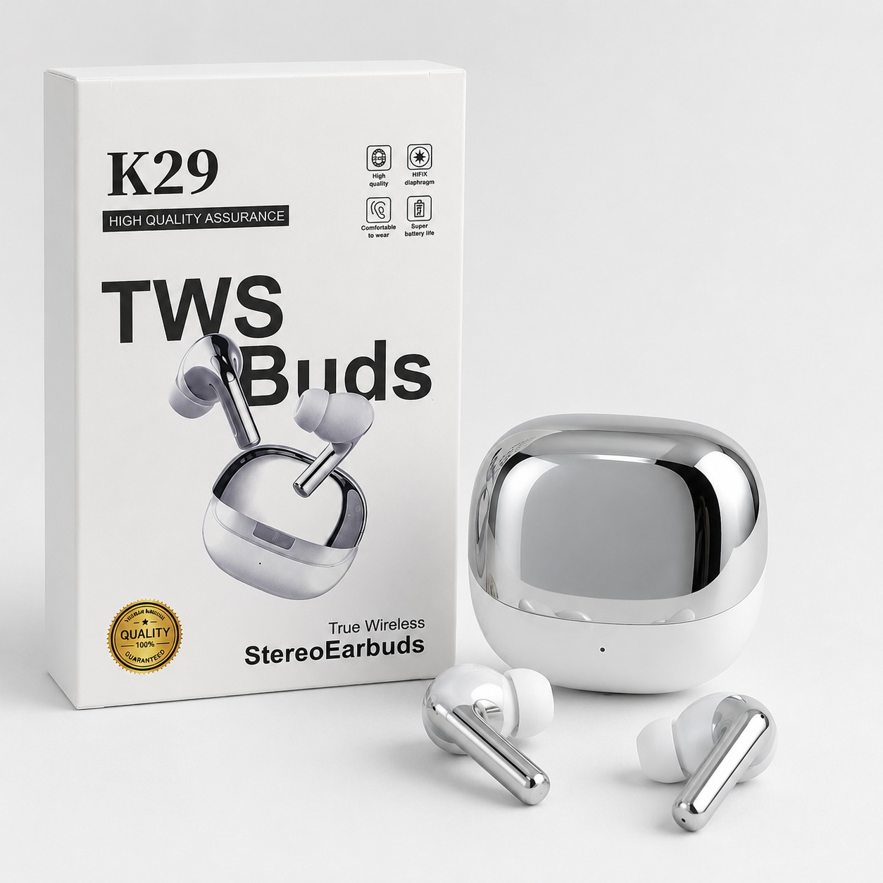 Kufje Wireless K29 TWS Buds me Kuti Karikimi