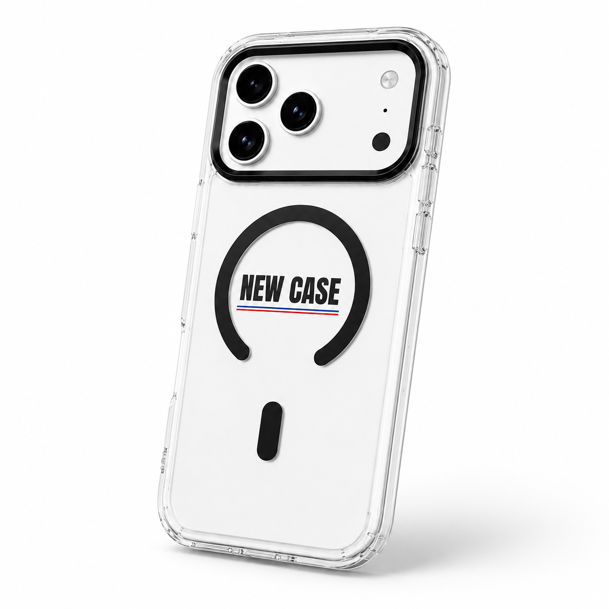 Mbrojtëse Transparente MagSafe për iPhone 17 Pro Max me Kornizë Kamerash, e zezë - foto 1
