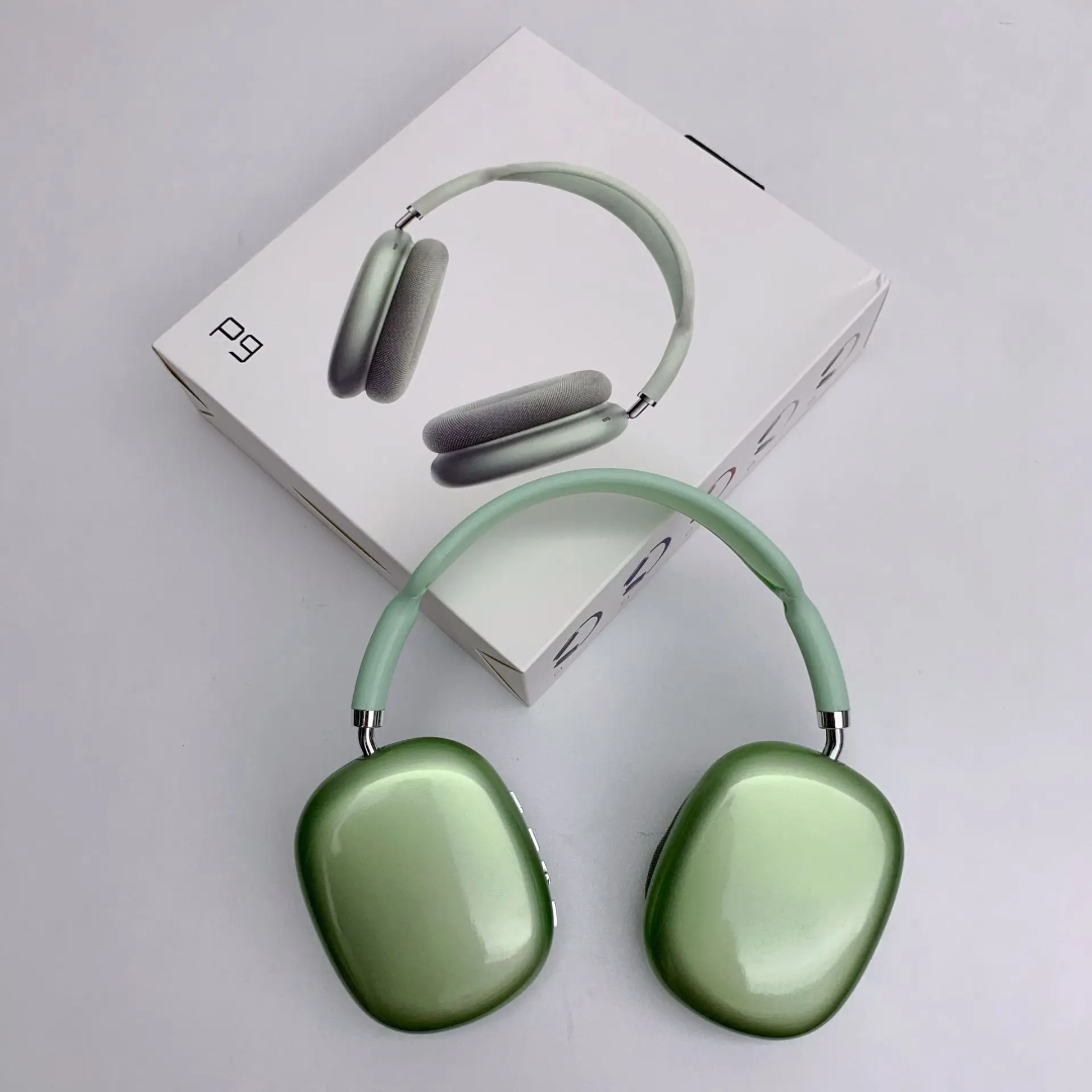 Kufje Wireless P9 Max mbi-vesh, ngjyrë e gjelbër - foto 5