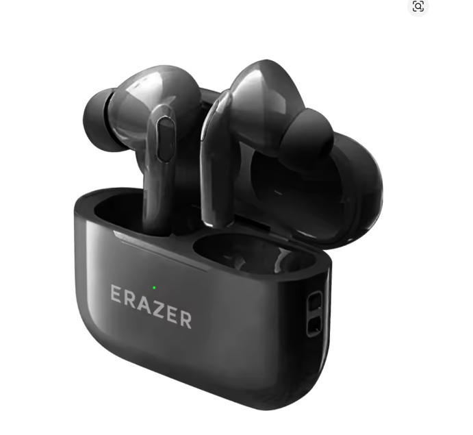 Kufje Bluetooth Erazer TWS me Kuti Karikimi - pa AI - Translation, me tingull të qartë dhe përdorim komod, për muzikë, thirrje dhe argëtim, ngjyrë e zezë
