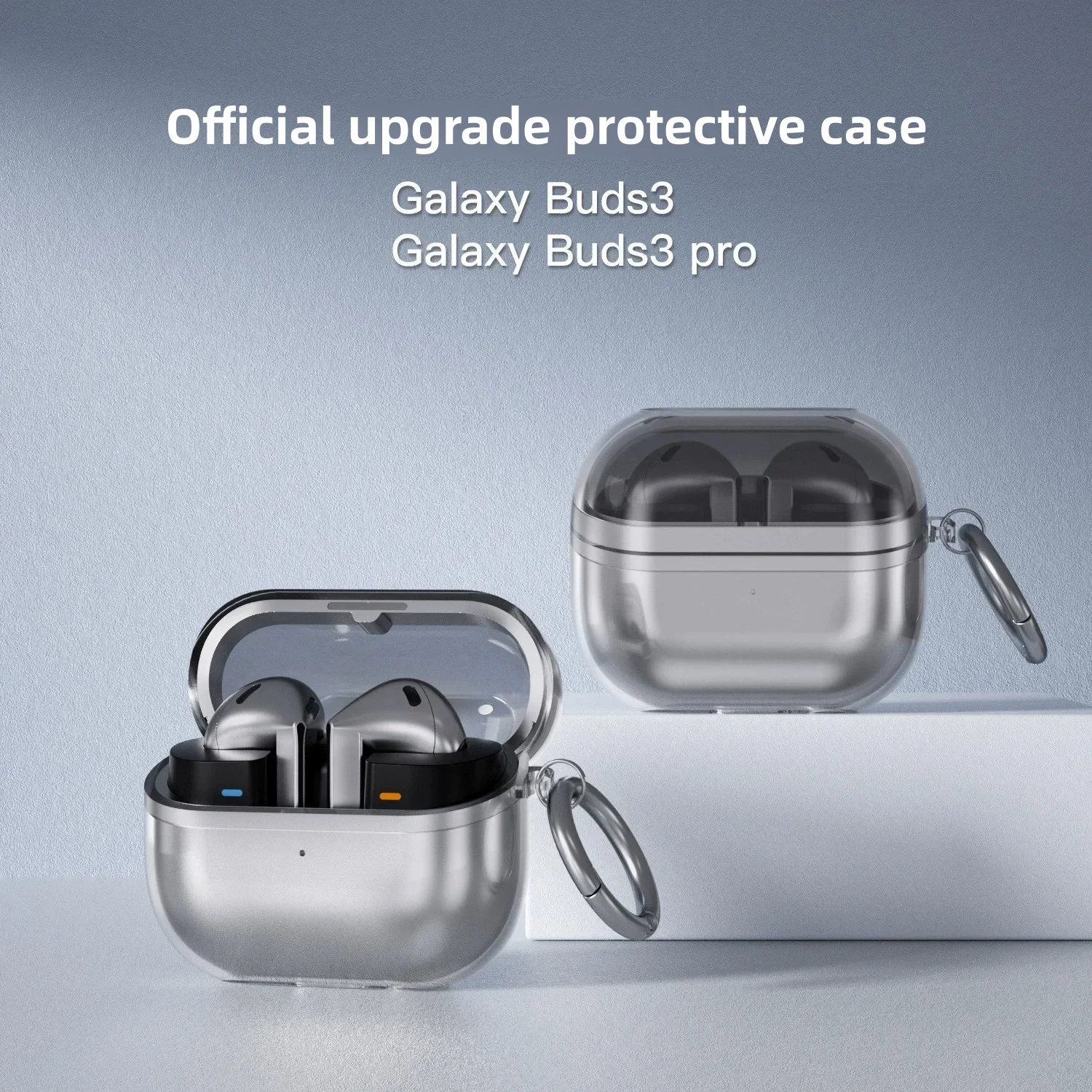 Këllëf Transparent për Samsung Galaxy Buds3 / Buds3 Pro, me dizajn modern dhe funksional, për përdorim të përditshëm, transparent
