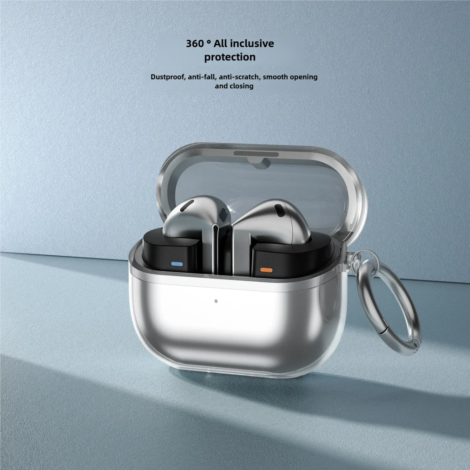 Këllëf Transparent për Samsung Galaxy Buds3 / Buds3 Pro, me dizajn modern dhe funksional, për përdorim të përditshëm, transparent
