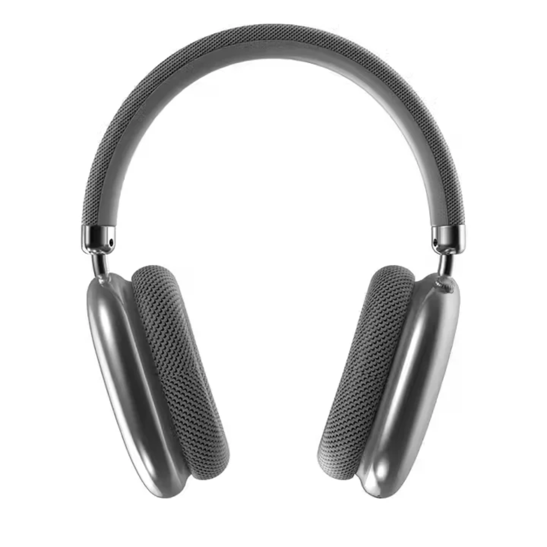 Kufje Wireless Over-Ear Premium (Stil AirPods Max), me tingull të qartë dhe përdorim komod, për muzikë, thirrje dhe argëtim, e zezë/metalike